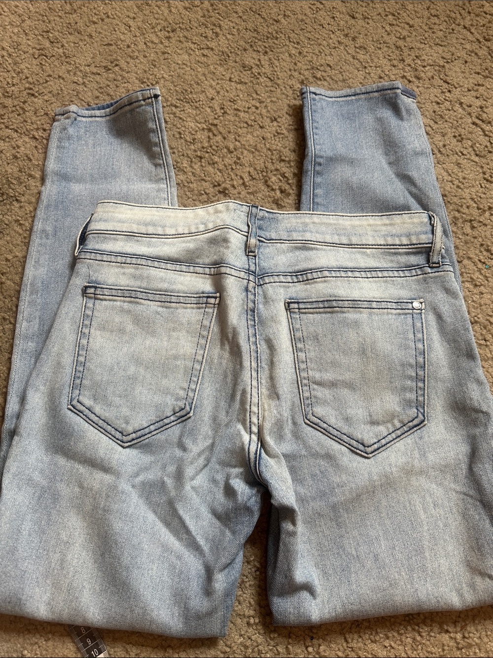 Koral Light Blue Slim Straight Cigarette Leg Style Jeans Size 27 - Picture 5 of 10